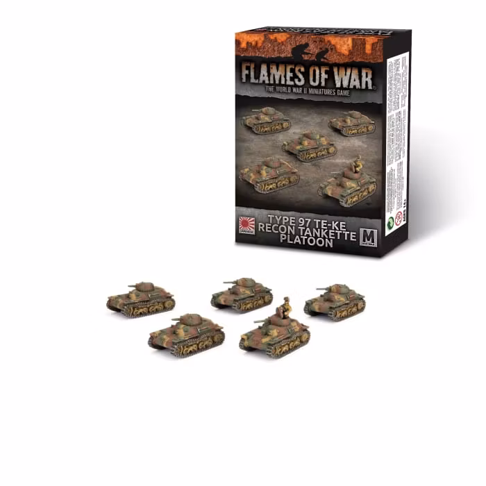 Type 97 Te-Ke Recon Tankette Platoon (x5)