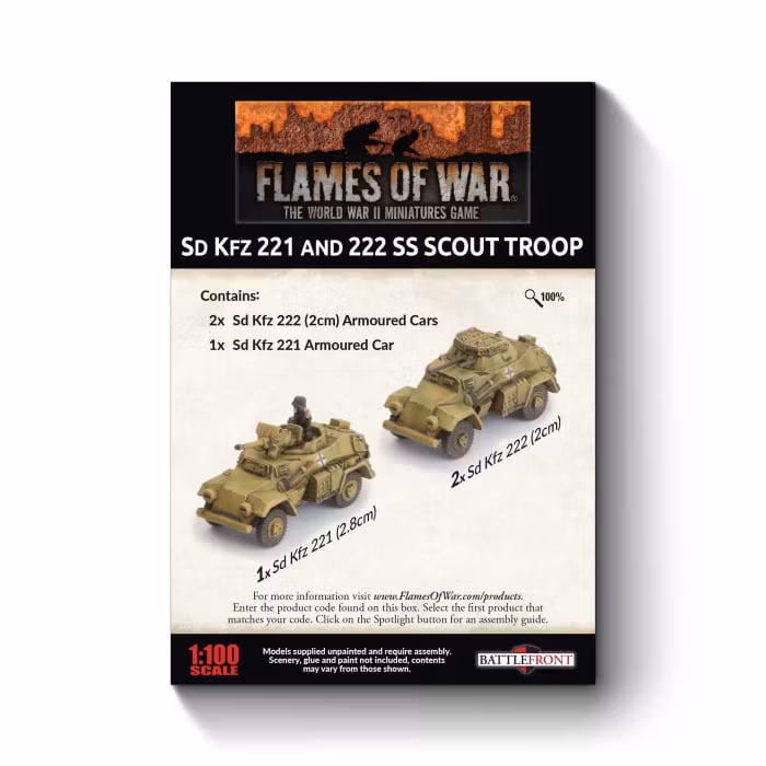 SdKfz 221 and 222 SS Scout Troop