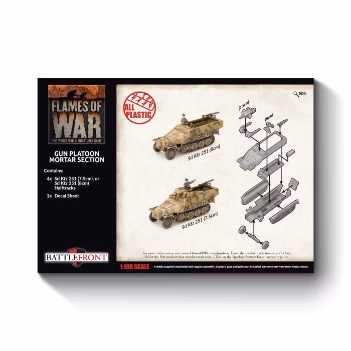 Gun Platoon / Mortar Section (x4 Plastic)