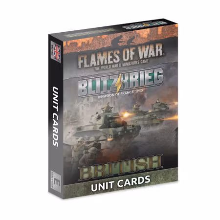 Blitzkrieg British Command Cards (x27 Cards) - Limited Edition