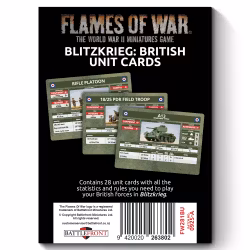 Blitzkrieg British Command Cards (x27 Cards) - Limited Edition