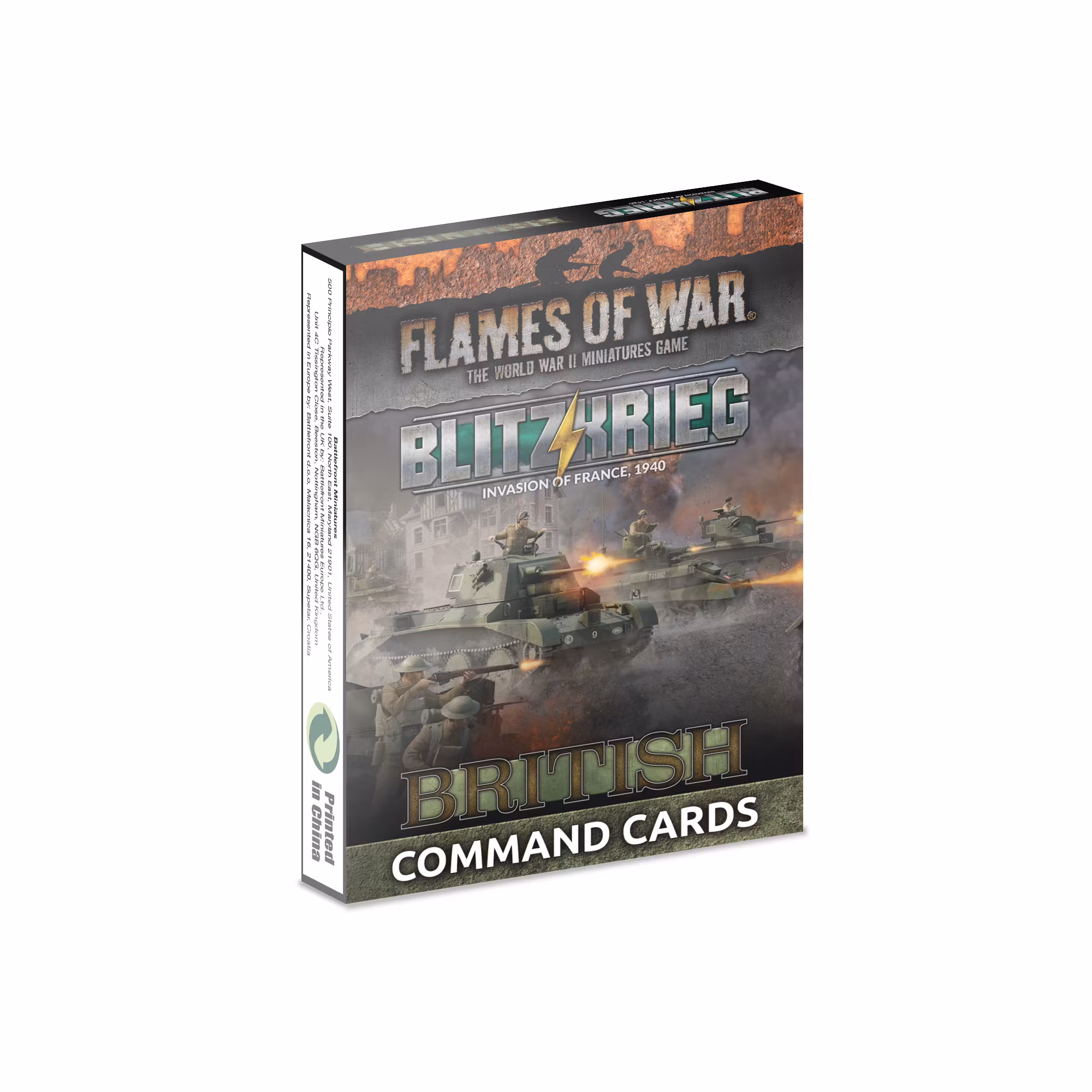 Blitzkrieg British Unit Cards (x28 Cards) - Limited Edition