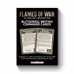 Blitzkrieg British Unit Cards (x28 Cards) - Limited Edition