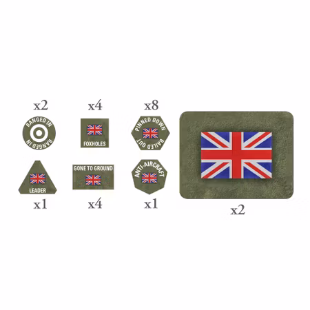 British EW Tokens (x20) and Objectives (x2)