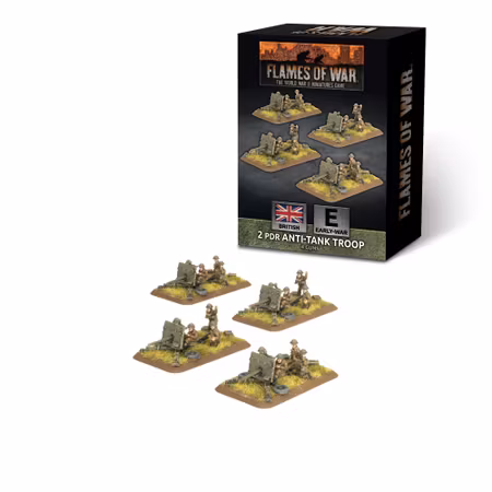2pdr Antitank Platoon (x4 guns, Plastic)