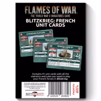Blitzkrieg French Unit Cards (x41 Cards) - Limited Edition