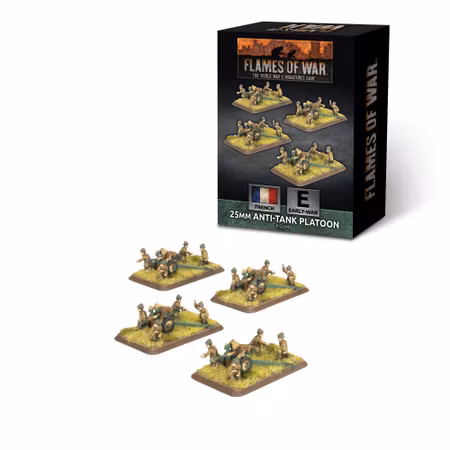 Hotchkiss 25mm Anti-tank Platoon (x4 guns)