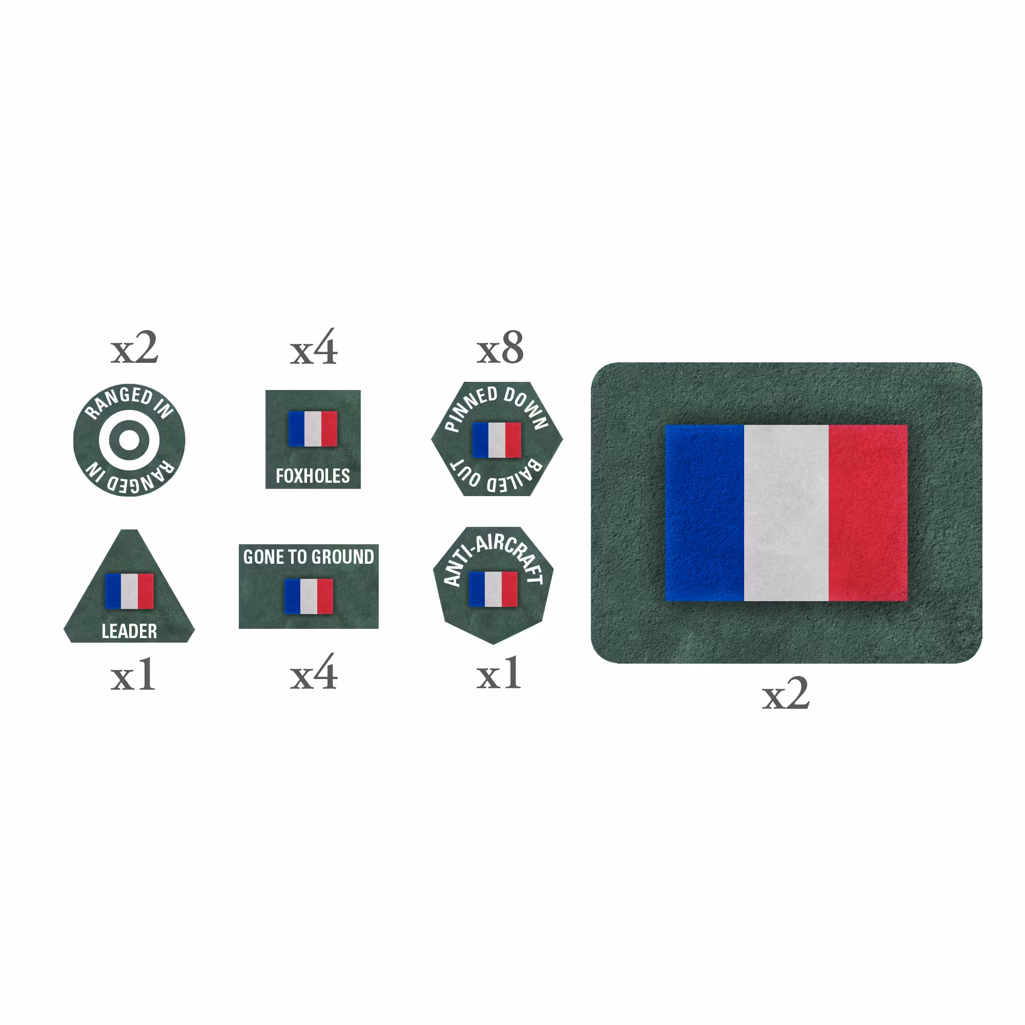 French EW Tokens (x20) and Objectives (x2)