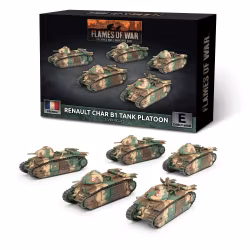 Char B1 bis Tank Platoon (x5 Plastic)