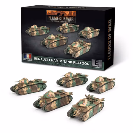 Char B1 bis Tank Platoon (x5 Plastic)