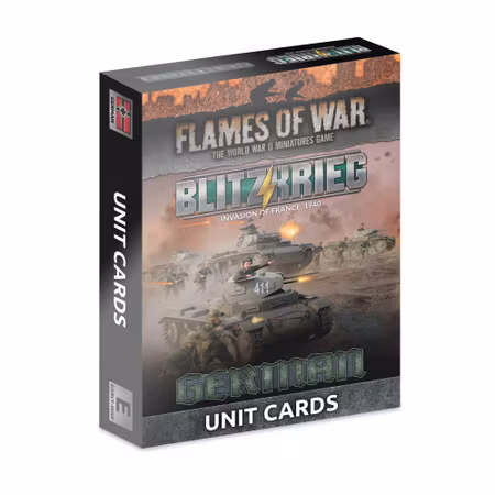 Blitzkrieg German Unit Cards (x42 cards) - Limited Edition