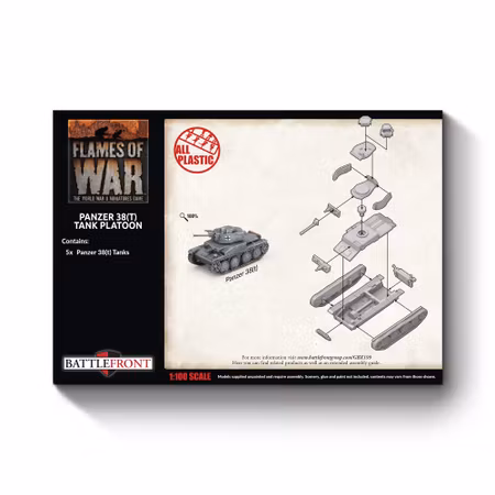 Panzer 38(t) Platoon (x5 Plastic)