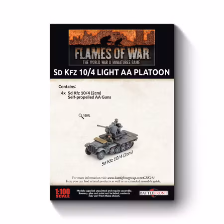 Sd Kfz 10/4 (2cm) Light AA Platoon (x4)