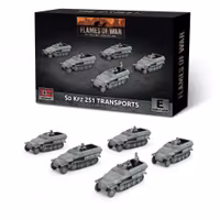Sd Kfz 251 half-track Transport Platoon (x5 Plastic)