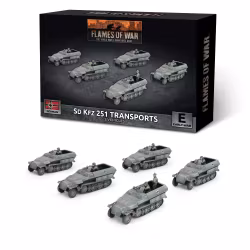 Sd Kfz 251 half-track Transport Platoon (x5 Plastic)