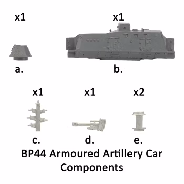 BP44 Armoured Train Artillery Car