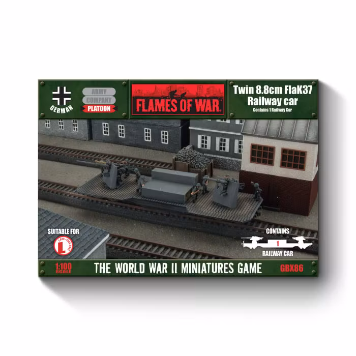 Twin 8.8cm FlaK Railway car