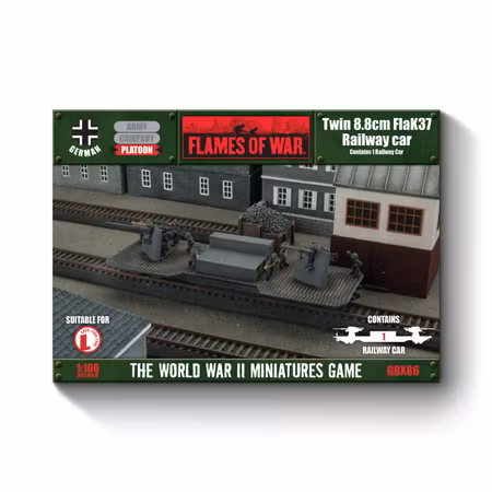 Twin 8.8cm FlaK Railway car