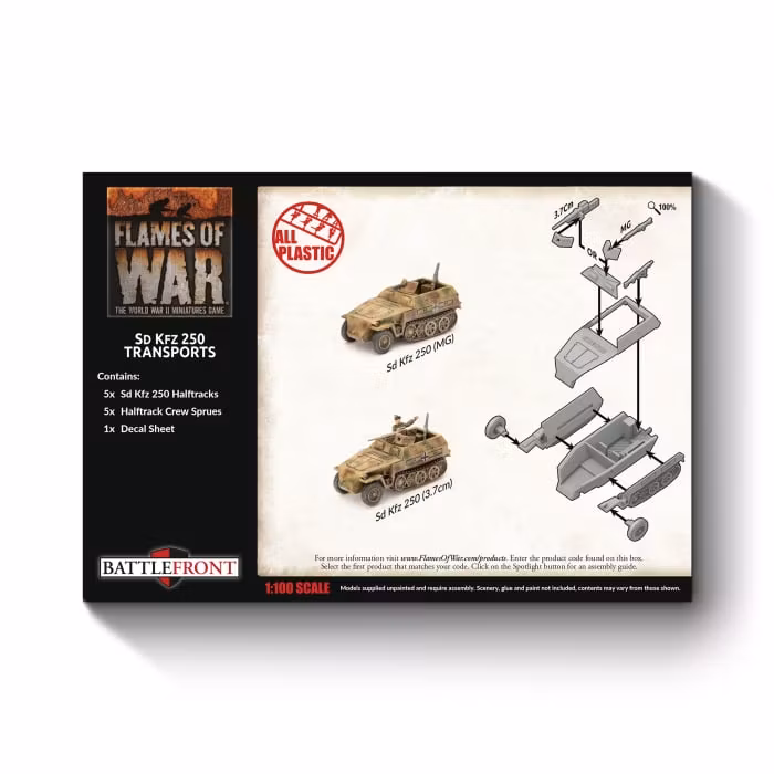 Sd Kfz 250 Transports (Plastic)