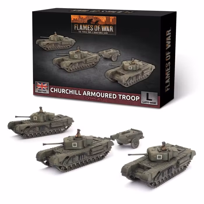 Churchill Armoured Troop (Plastic)