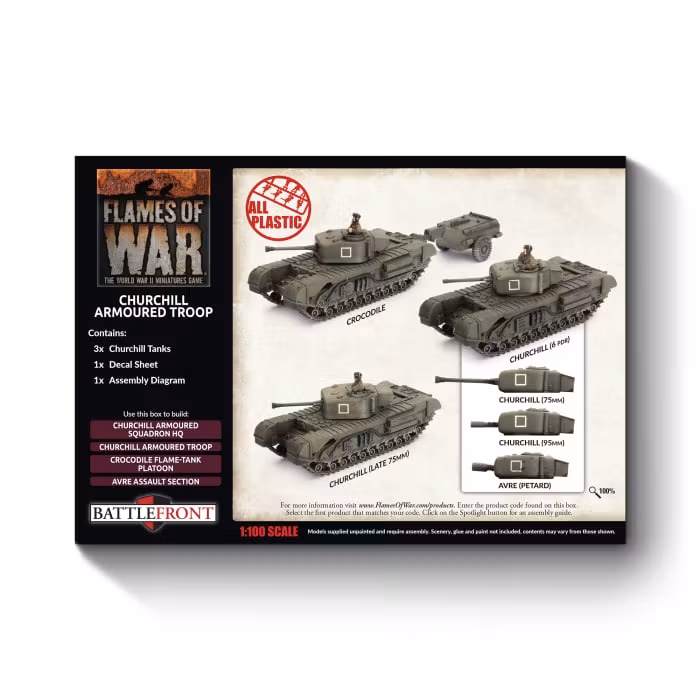 Churchill Armoured Troop (Plastic)