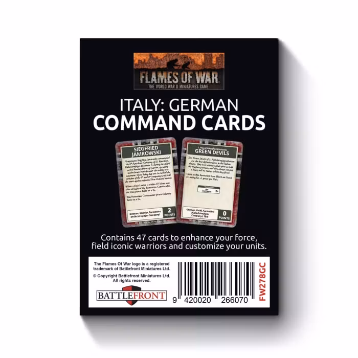 Liberation of Italy: German Command Card Pack (47 cards)