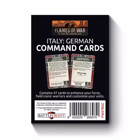 Liberation of Italy: German Command Card Pack (47 cards)