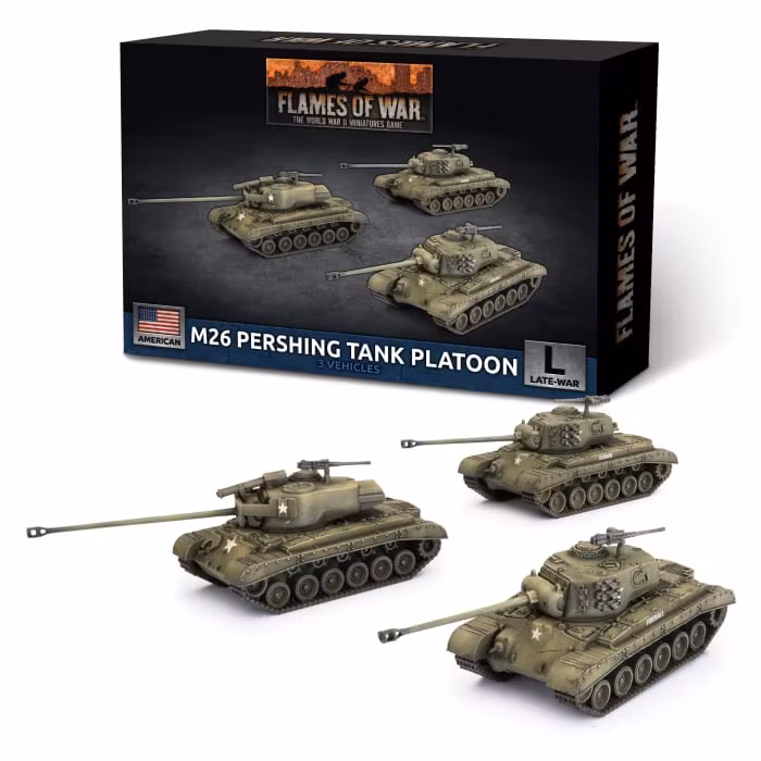 M26 Pershing Tank Platoon (x3 Plastic)