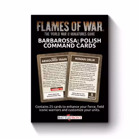 Barbarossa Polish Command Cards (x25) - Limited Edition