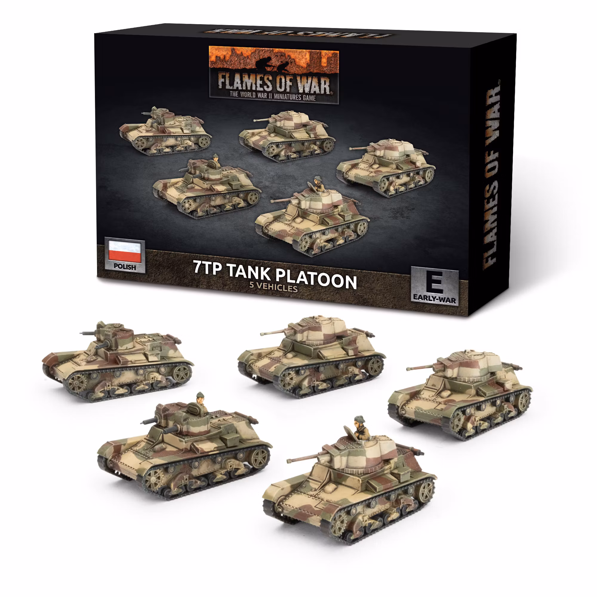 7TP Tank Platoon (x5 plastic)