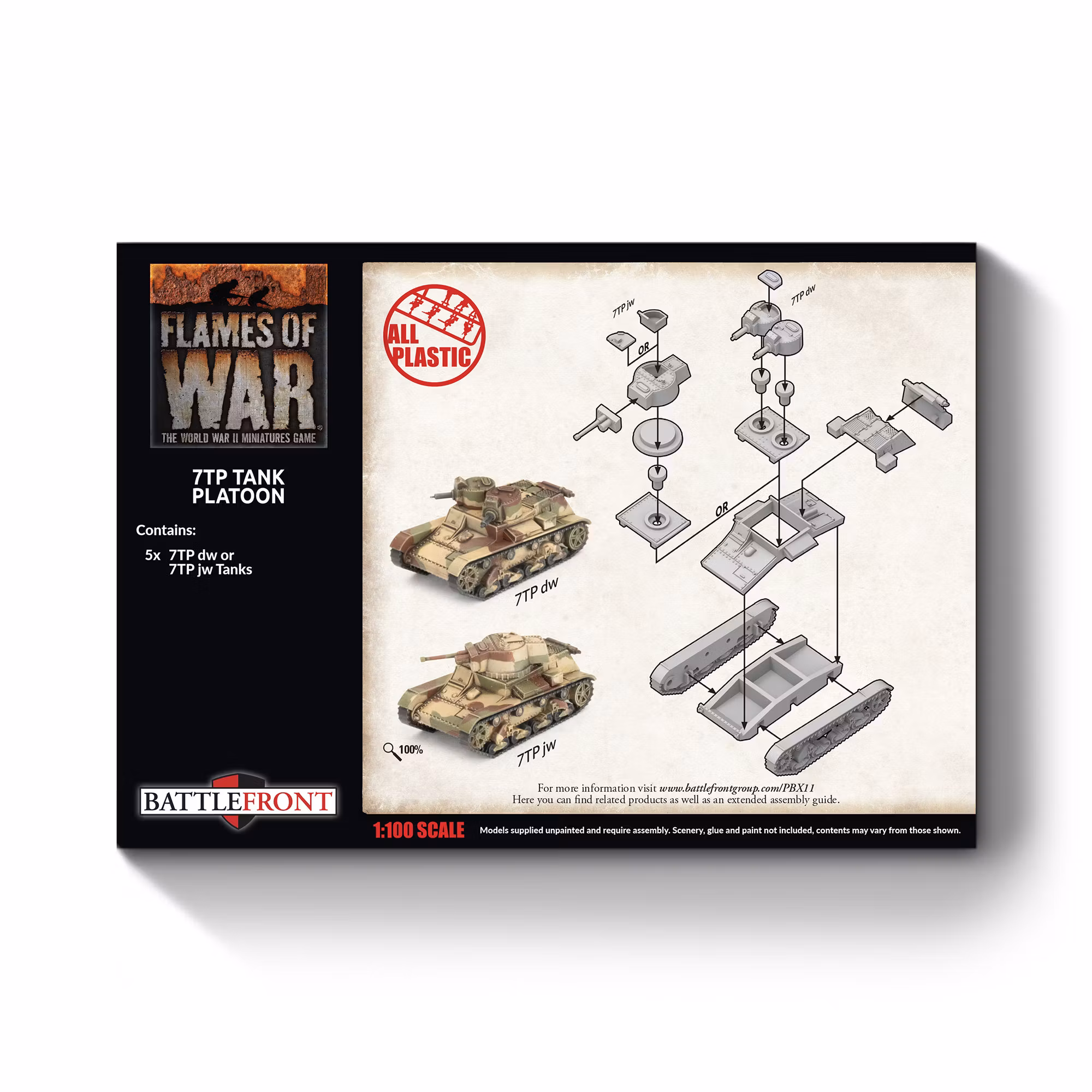 7TP Tank Platoon (x5 plastic)