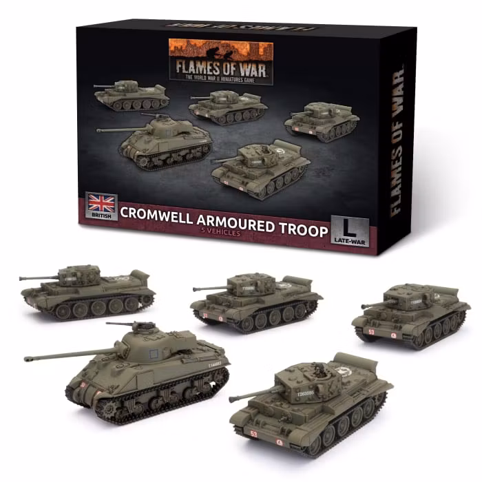 Cromwell Armoured Troop (Plastic)