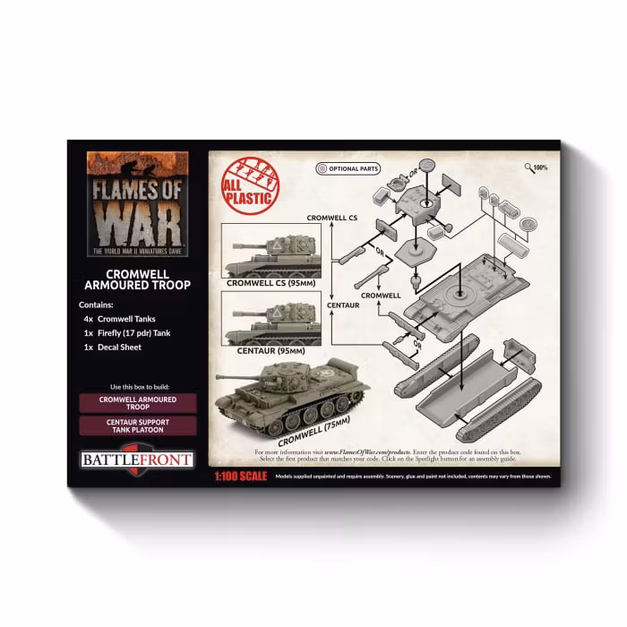 Cromwell Armoured Troop (Plastic)