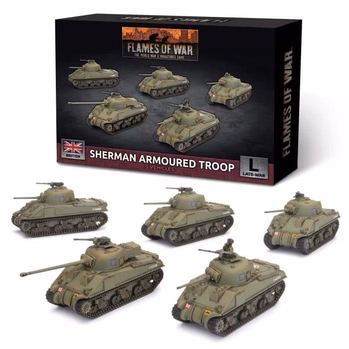 Sherman Armoured Troop (Plastic)