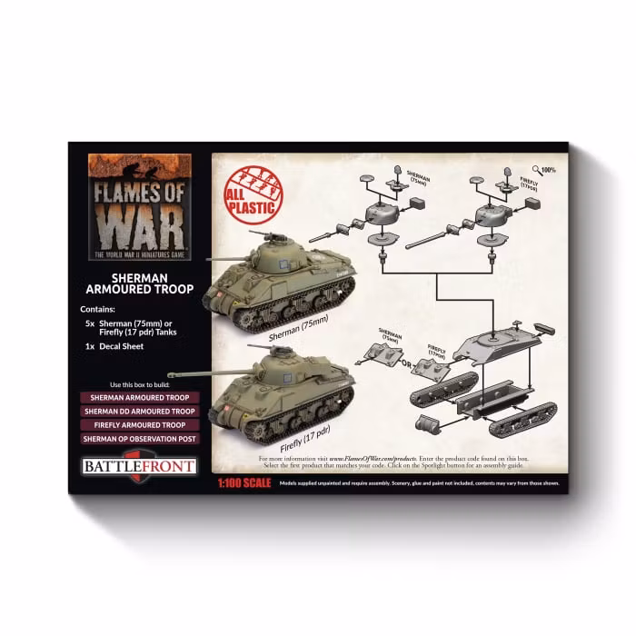 Sherman Armoured Troop (Plastic)