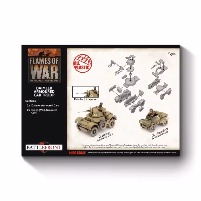 Daimler Armoured Car Troop (Plastic)