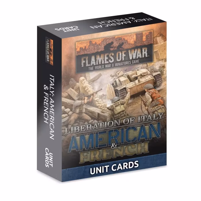 Liberation of Italy: American and French Unit Card Pack (69 cards)