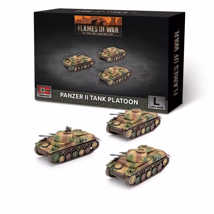 Panzer II Tank Platoon (x3 Plastic)