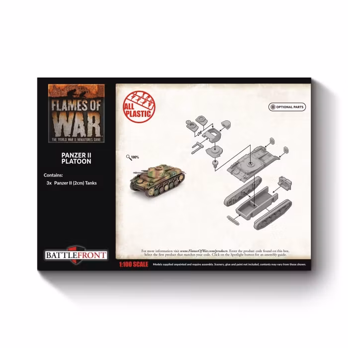 Panzer II Tank Platoon (x3 Plastic)