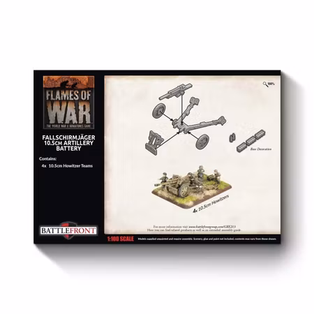 FJ 10.5cm Artillery Battery (x4 guns Plastic)