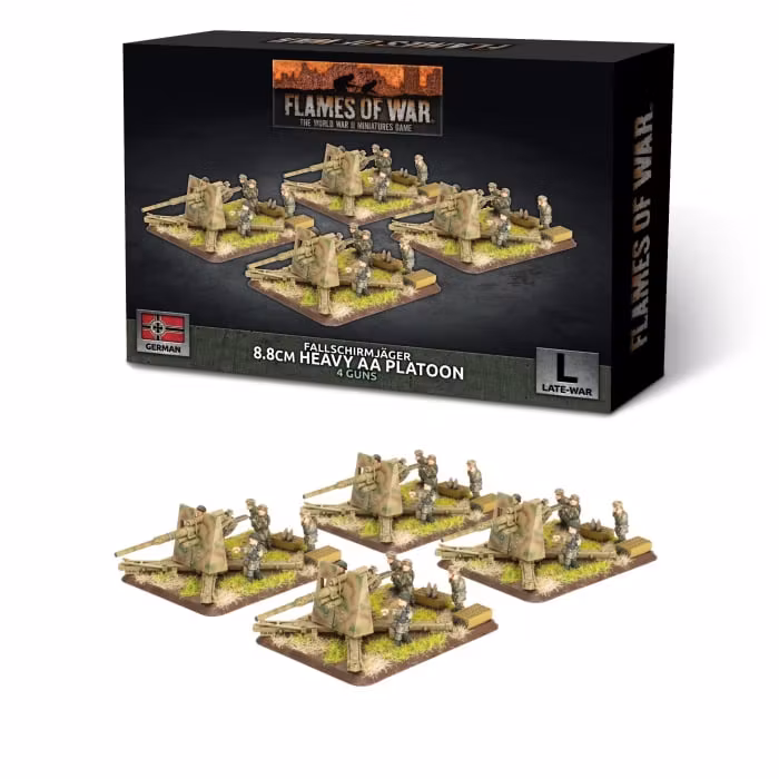 FJ 8.8cm Heavy AA (x4 guns Plastic)