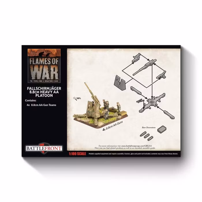 FJ 8.8cm Heavy AA (x4 guns Plastic)