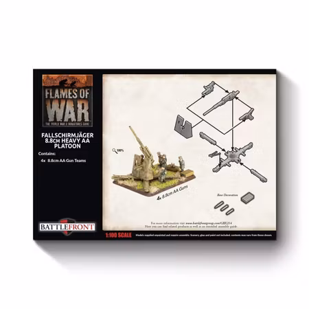 FJ 8.8cm Heavy AA (x4 guns Plastic)