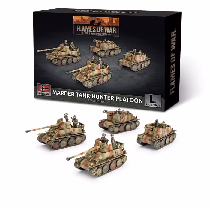 Marder / Grille Self-propelled Gun Platoon (x4 Plastic)
