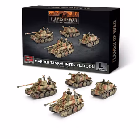 Marder / Grille Self-propelled Gun Platoon (x4 Plastic)