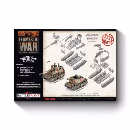 Marder / Grille Self-propelled Gun Platoon (x4 Plastic)