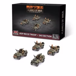 Jeep Recce Troop/SAS Section (4x Plastic)