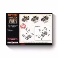 Jeep Recce Troop/SAS Section (4x Plastic)