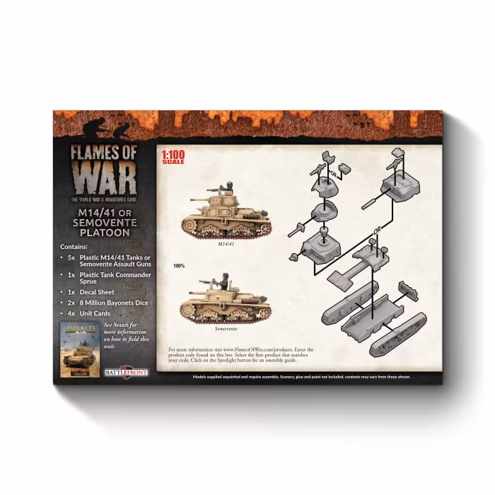 M14/41 or Semovente Platoon (Plastic)