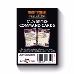 Liberation of Italy; British Command Card Pack (55 cards)